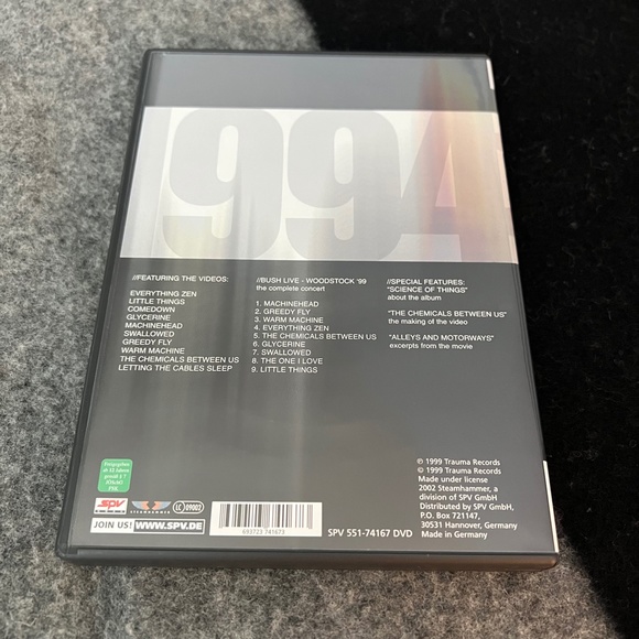 BUSH 1994-1999 Video Collection DVD w/ Complete Woodstock 99 Set - Picture 3 of 4